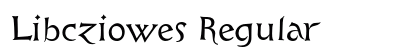 Libcziowes Regular preview