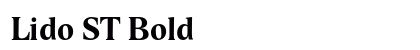 Lido ST Bold preview