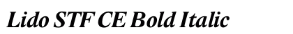 Lido STF CE Bold Italic Preview