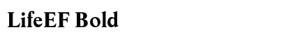 LifeEF Bold preview