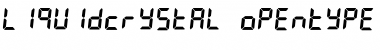 LiquidCrystal Regular Font