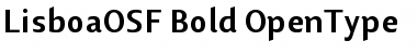 Lisboa OSF Bold Font