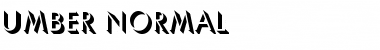 Umber Normal Font