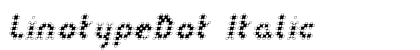 LinotypeDot Italic Preview