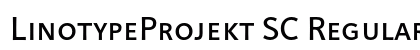 LinotypeProjekt SC Regular preview