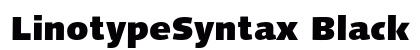 LinotypeSyntax Black Preview