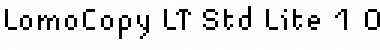 Download LomoCopy LT Std Lite Font