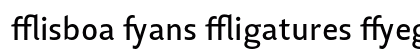 Lisboa Sans Ligatures Regular preview