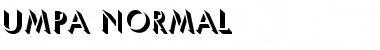 Umpa Normal Font