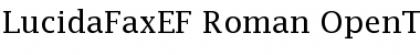 LucidaFaxEF Roman Font