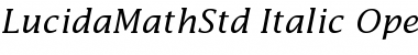 Lucida Math Std Italic Font