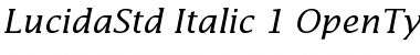 Lucida Std Font