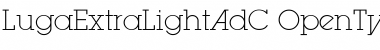 LugaExtraLightAdC Regular Font