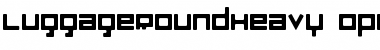LuggageRound Heavy Font