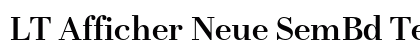 LT Afficher Neue SemBd Text Regular preview