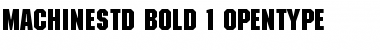 ITC Machine Std Bold Font