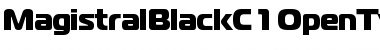 Download MagistralBlackC Font