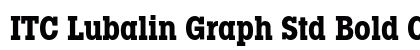 ITC Lubalin Graph Std Bold Condensed Preview