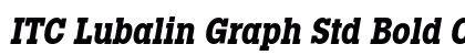 ITC Lubalin Graph Std Bold Condensed Oblique Preview
