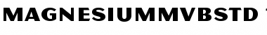 Magnesium MVB Std Regular Font