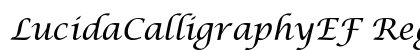 LucidaCalligraphyEF Regular preview