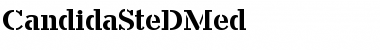 CandidaSteDMed Regular Font