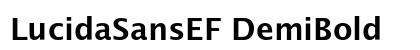 LucidaSansEF DemiBold Preview