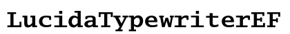 LucidaTypewriterEF Bold preview