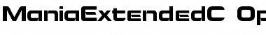 ManiaExtendedC Regular Font