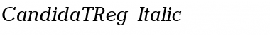 Download CandidaTReg Font