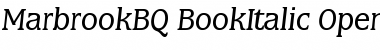 Marbrook BQ Regular Font