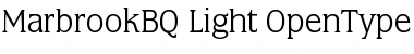 Marbrook BQ Regular Font