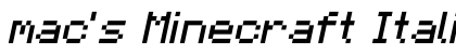 mac's Minecraft Italic Preview