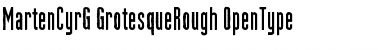 MartenCyrG GrotesqueRough Font