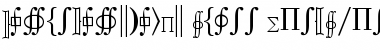 Mathematical Pi 3 Font