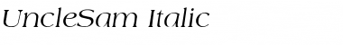 UncleSam-Italic Regular Font