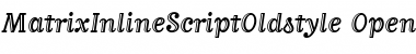 MatrixInlineScriptOldstyle Regular Font MatrixInlineScriptOldstyle Regular Font