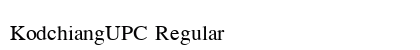 KodchiangUPC Regular Preview