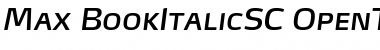 Max-BookItalicSC Regular Font