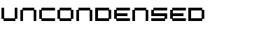 Download Uncondensed Font Download Uncondensed Font