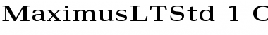 Maximus LT Std Medium Font