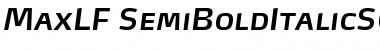 Download MaxLF-SemiBoldItalicSC Font