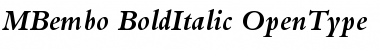 Bembo Bold Italic Font