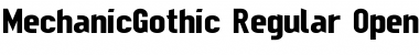 MechanicGothic Regular Font