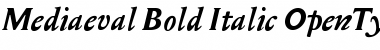 Mediaeval Bold Italic Font
