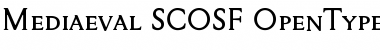Mediaeval SCOSF Regular Font
