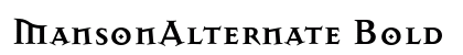 MansonAlternate Bold preview