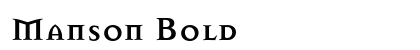 Manson Bold preview