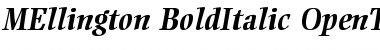 Ellington Bold Italic Font