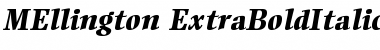 Ellington Extra Bold Italic Font